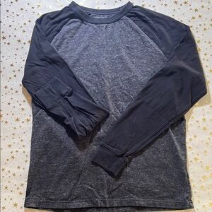 American Eagle Outfitters Gray Long Sleeve Tee with Raglan Sleeves